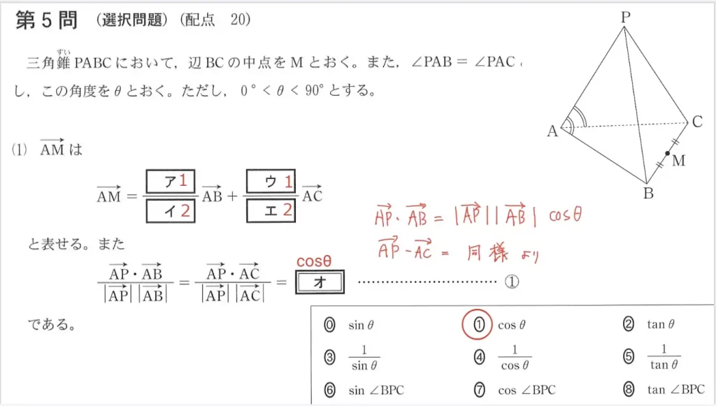 【共通テスト数学ⅡB】2023年令和5年