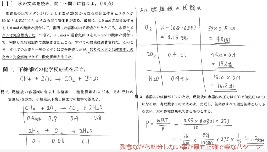 【九州大学】化学2005大問1