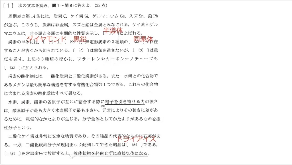 【九州大学】化学2012大問1