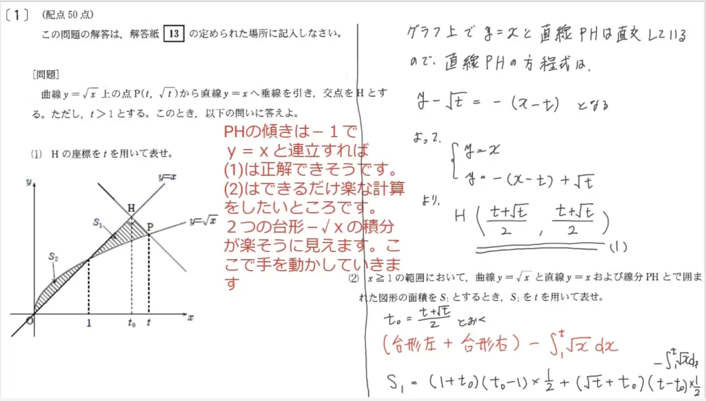 【九州大学】数学2011大問１