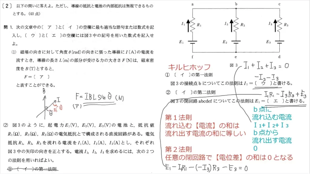 【九州大学】物理2005大問2