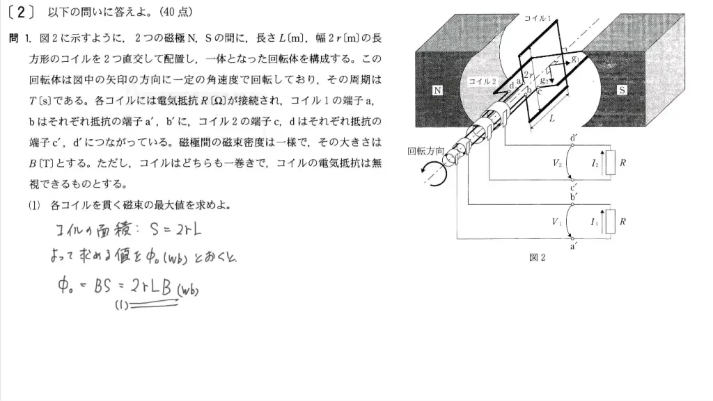 【九州大学】物理2006大問2