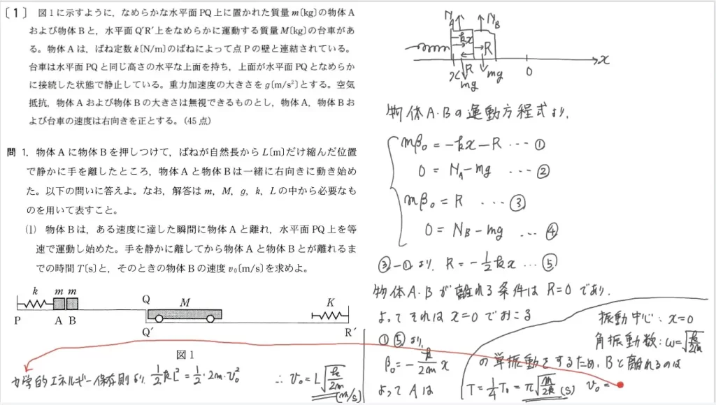 【九州大学】物理2007大問1