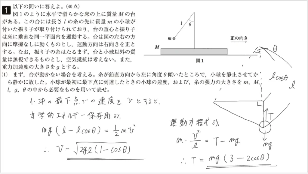 【九州大学】物理2018大問1